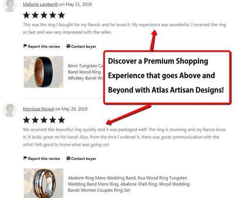 Image of 6mm Black Tungsten Wedding Band Mens Ring, Gunmetal Gray Tungsten Ring Mens Wedding Band, Mens Promise Ring, Black Ring Couples Ring Set - Atlas Artisan Designs