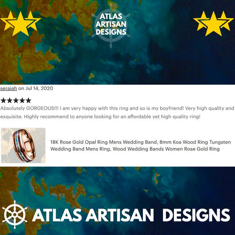 Image of 8mm Rose Gold Ring Tungsten Wedding Band Womens Ring with Step Edges